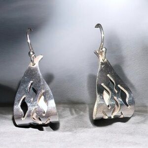 vintage 950 sterling silver  Dangle Earrings